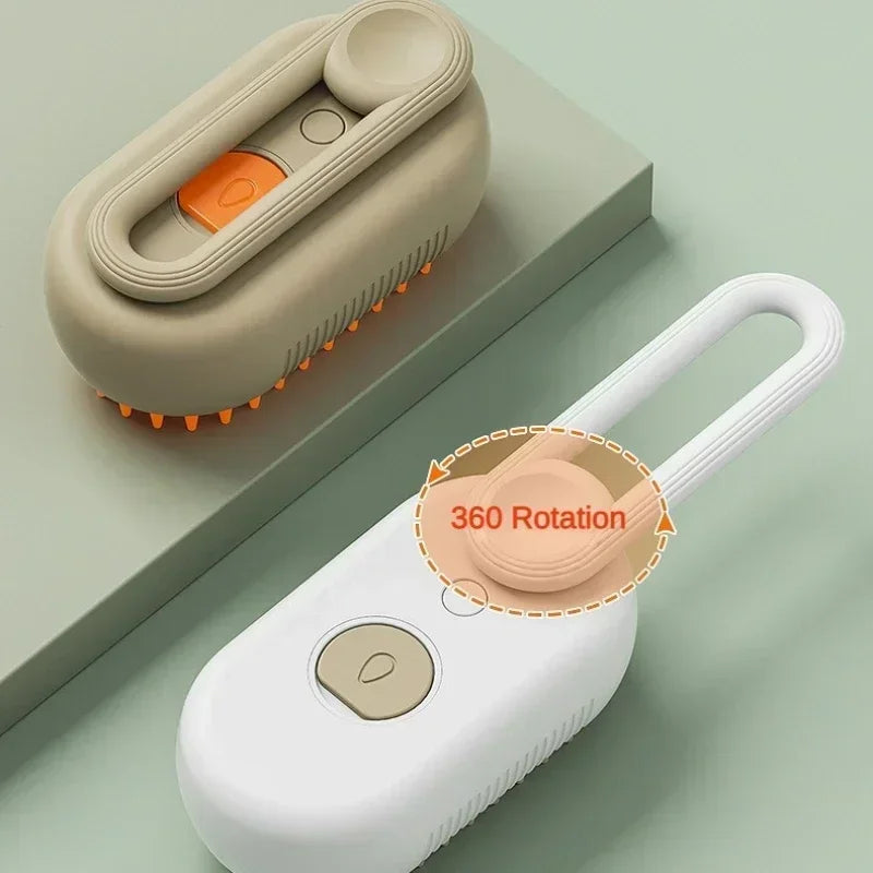Steamy Pet Brush โ 3-in-1