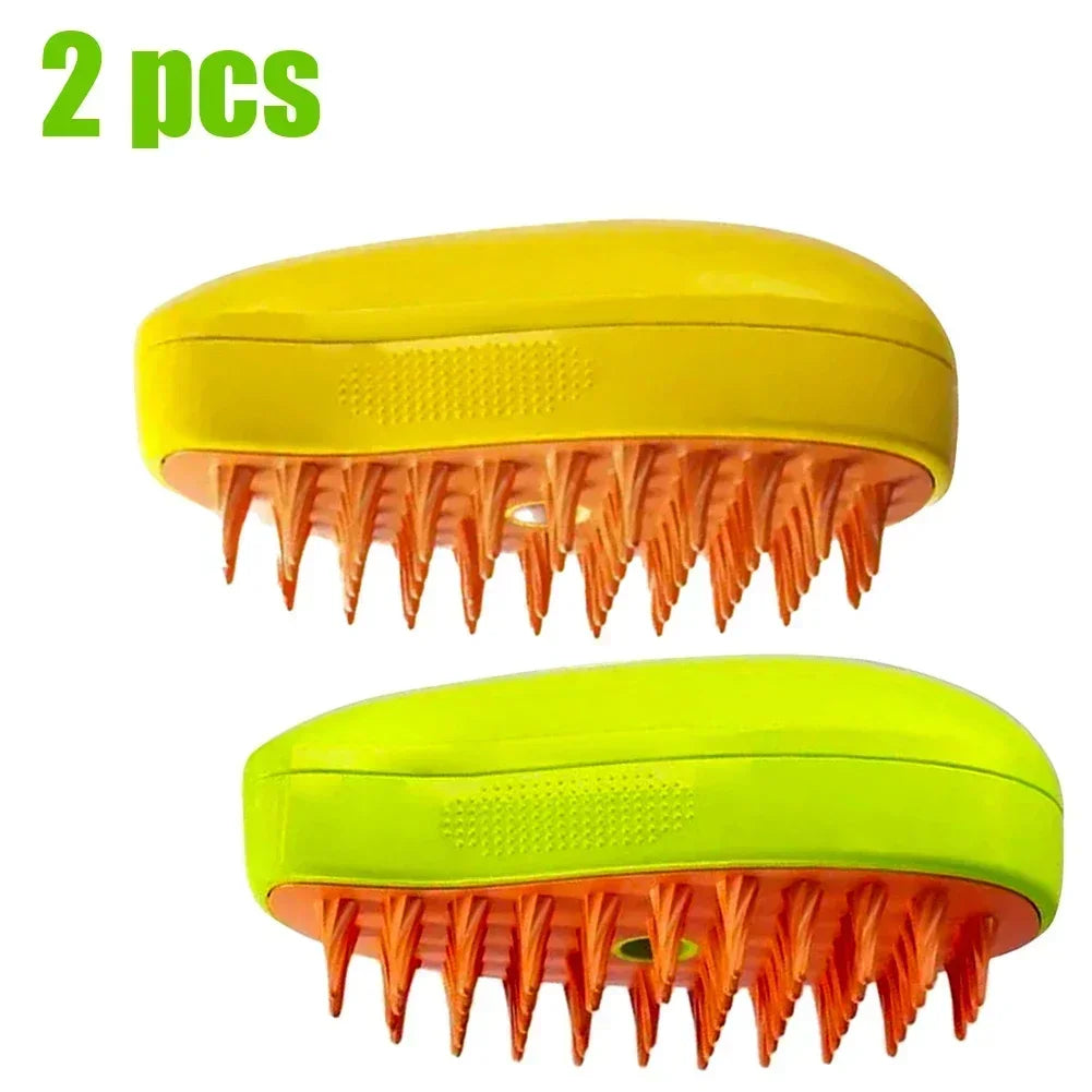 Steamy Pet Brush โ 3-in-1