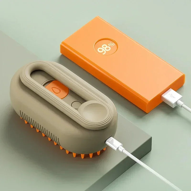 Steamy Pet Brush โ 3-in-1
