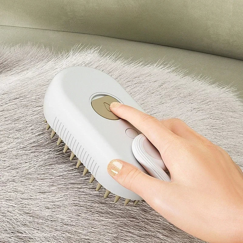Steamy Pet Brush โ 3-in-1