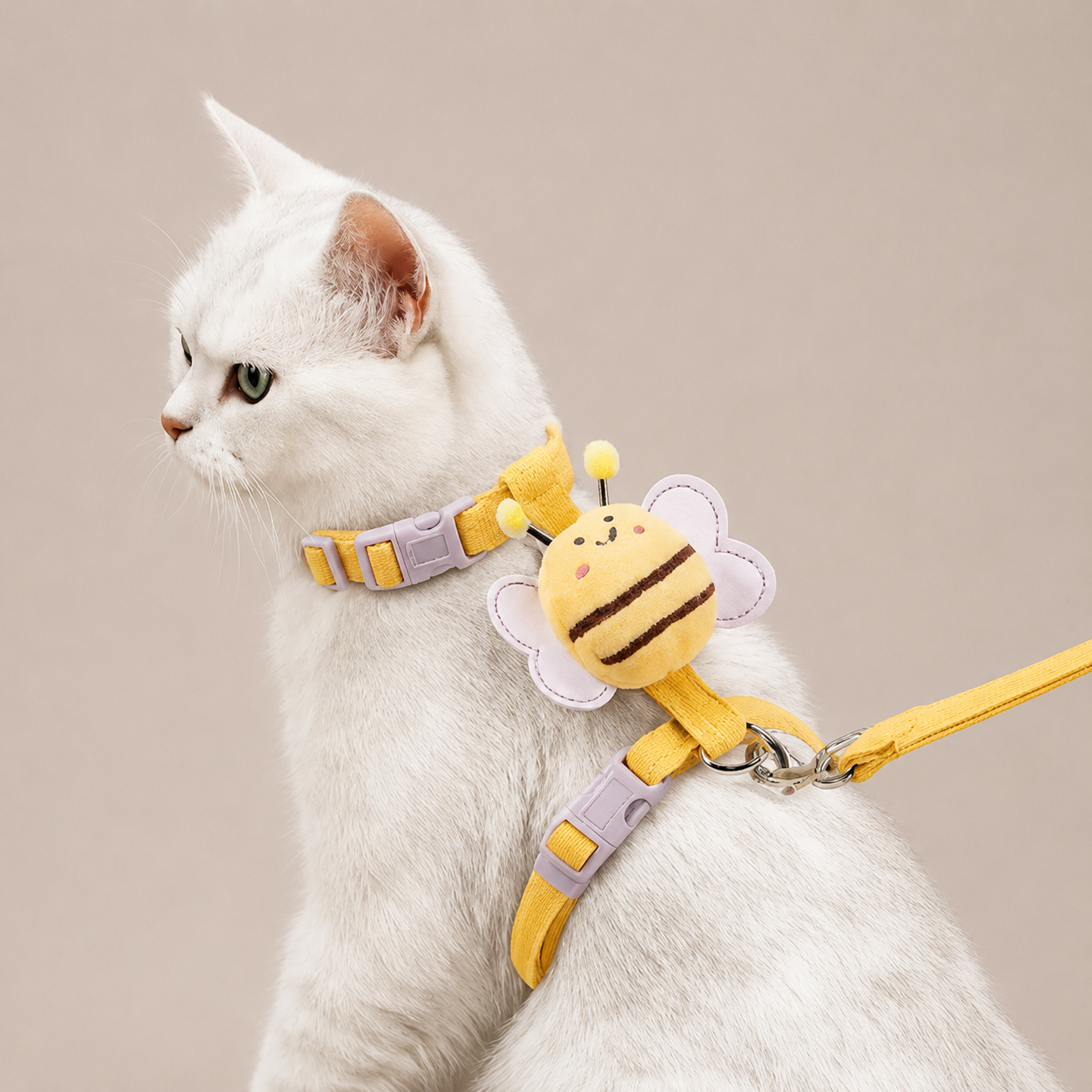 Cute Bee Cat Harness & Lead Set