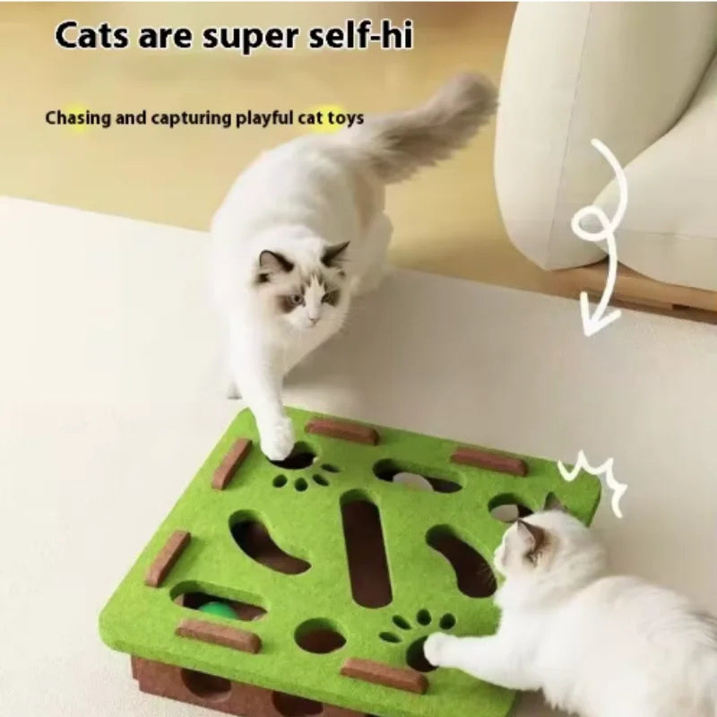 PawMaze Interactive Cat Puzzle Mat