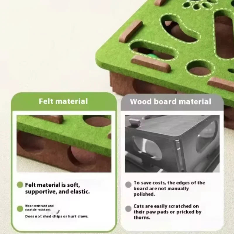PawMaze Interactive Cat Puzzle Mat