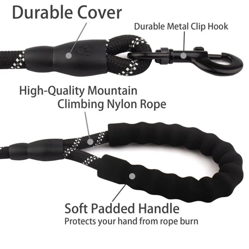 NoctraLead Heavy-Duty Reflective Dog Lead