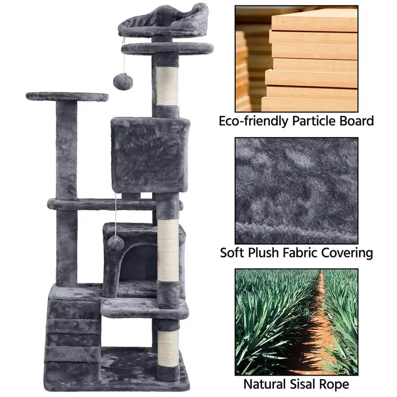 ClimbNest Multi-Level Cat Tree & Activity Centre