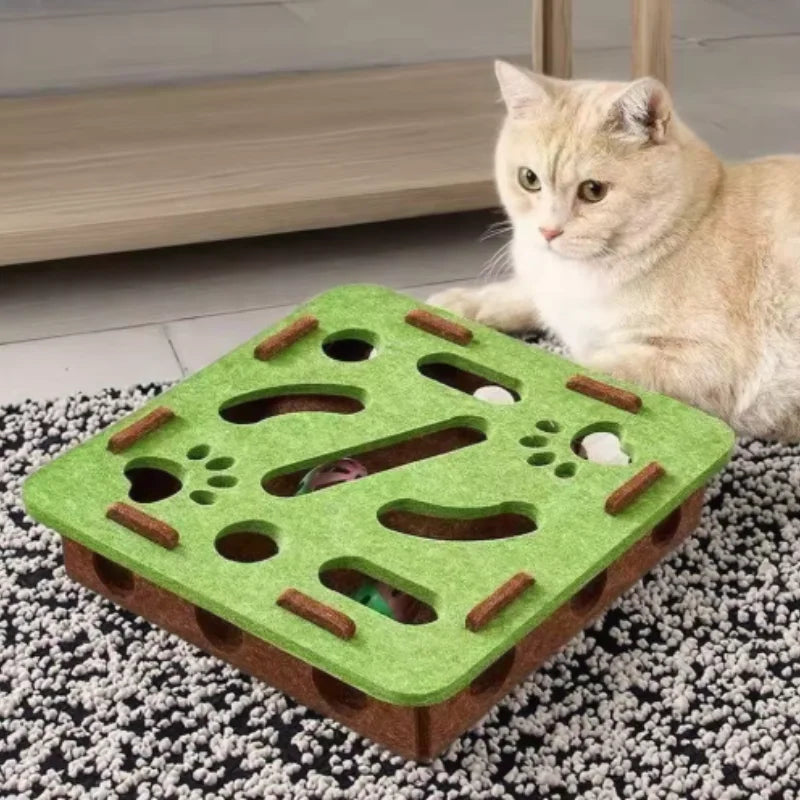 PawMaze Interactive Cat Puzzle Mat