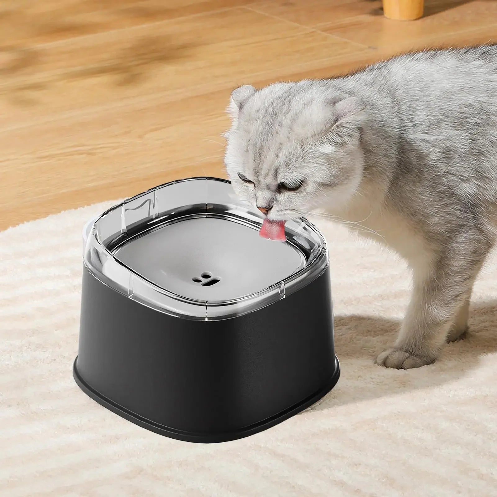AquaGuard Spill-Proof Smart Water Bowl