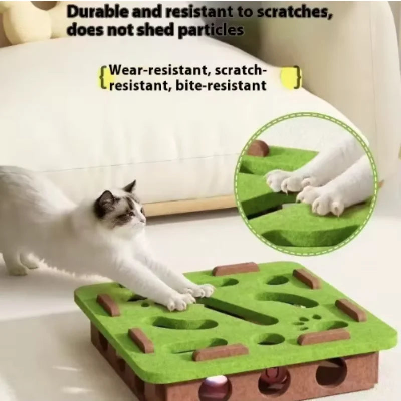 PawMaze Interactive Cat Puzzle Mat