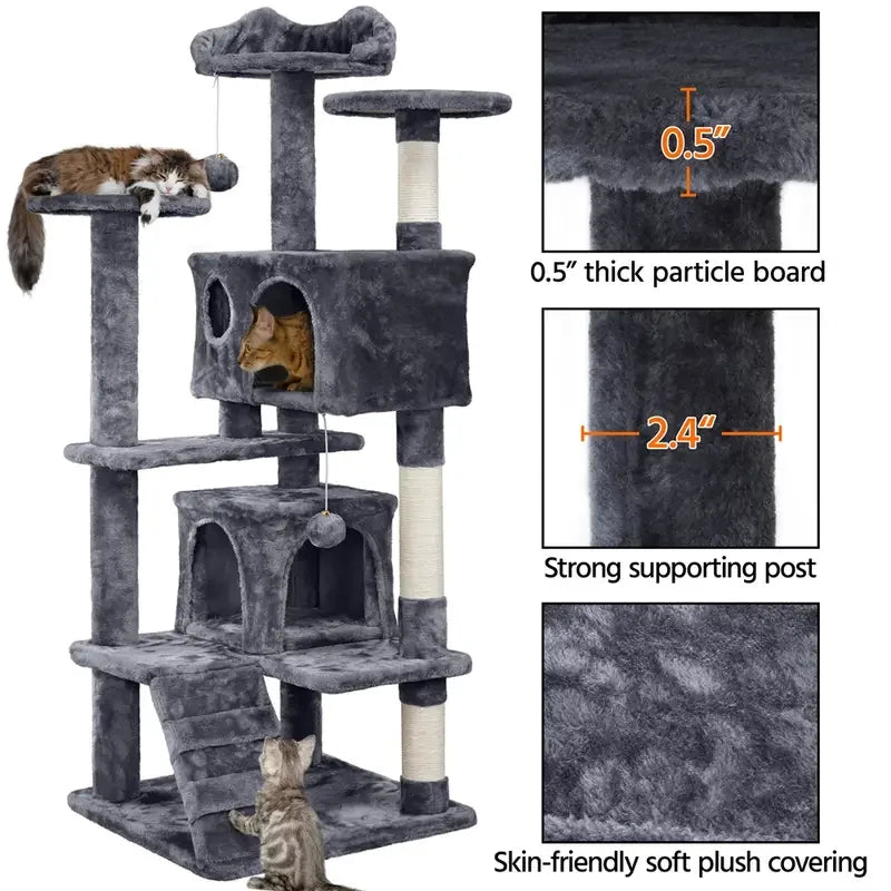 ClimbNest Multi-Level Cat Tree & Activity Centre